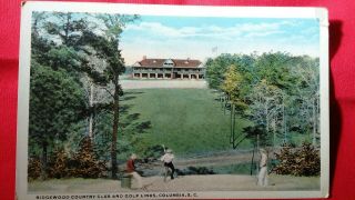 Ridgewood Country Club Columbia,  South Carolina Vintage Postcard