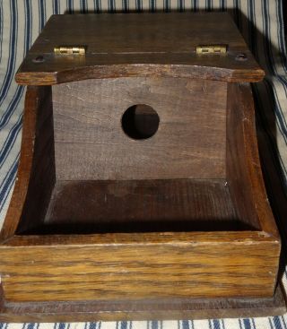 Vintage Wood Black Ball Ballot Voting Box w/Marbles Masonic Lodge Fraternal Org 7