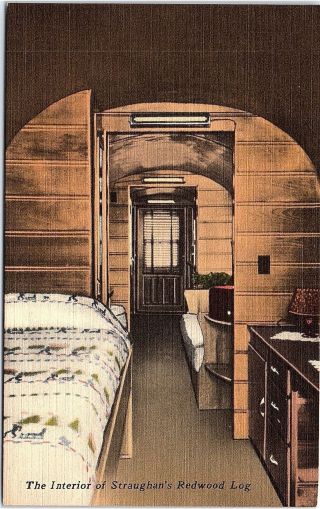 Postcard The Interior Of Straughan 