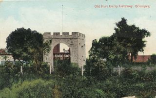 Old Fort Garry Gateway Winnipeg Manitoba Canada 1907 Valentine Postcard