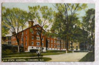 Postcard Concord Hampshire - Nh State Hospital (insane Asylum) 1908 Germany
