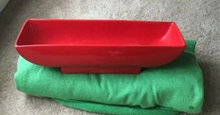 Maddux Of California Red Planter Centerpiece Mcm N120 Vintage
