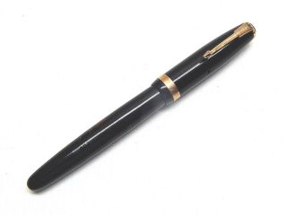 Vintage Parker 51 Vacumatic Black W Gold Accent Fountain Pen Made In Canada
