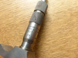 Vintage Brown & Sharpe NO.  607 depth micrometer & 2 rods 4