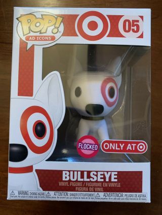 Funko Pop Flocked Bullseye Target Exclusive Ad Icons Vinyl Figure - In Hand