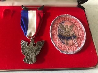 Boy Scouts Of America Eagle Scout Medal Patch Set Bsa
