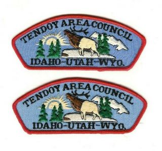 Boy Scout Patch Tendoy Area Council T1 Csp 56mm X 136mm Regular Rolled Edge (2)