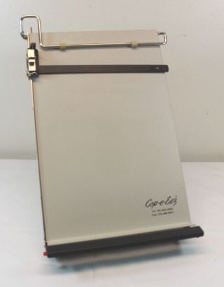 Vintage Cop - E - Eez Typist Copyholder Metal Industrial Paper Upright Desk Top