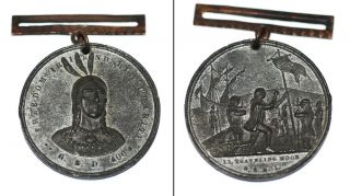 Rare 1892 Improved Order Of Red Men Columbus 400th Anniversary Jubilee Medal Fob