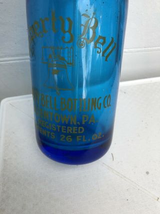 Vintage Liberty Bell Seltzer Bottle Allentown,  Pa 3