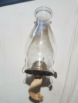 Antique P&a Risdon Mfg Co Danbury Ct Eagle Globe For Oil Kerosene Lamp Usa