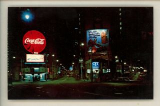 Coca Cola Coke Postcard Margaret Mitchell Square Atlanta,  Georgia Ga Chrome