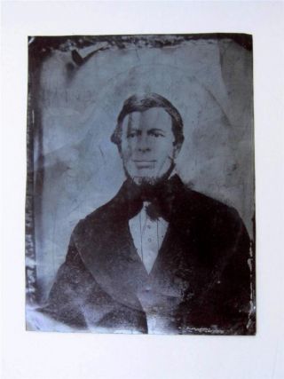 Civil War Era Medium Tintype Of A Well - Dressed Man