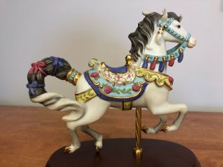 Lenox Rose Jumper Carousel Horse Porcelain Figurine Sculpture No Box Or