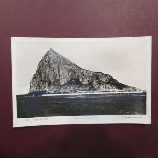 2 Bit Postcards - E98 Rppc " Rock Of Gibralter " From " Race Coarce " L.  Roisin