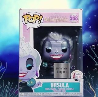 Funko Pop The Little Mermaid Metallic Ursula D23 Expo Shared Excl W/ Protector