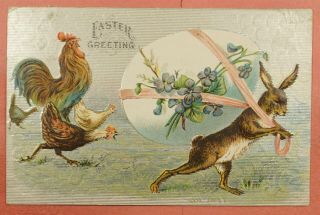 Dr Who 1909 Pc Easter Greeting Watertown York Ny 49170