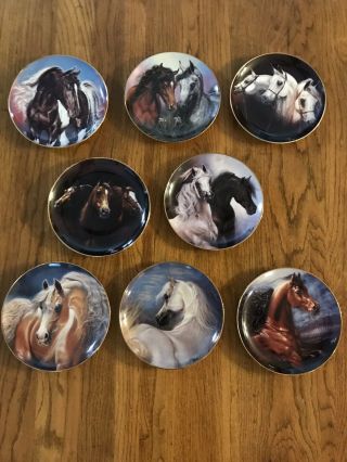 8 Danbury Horse Collector Plates by Susie Morton - Noble and Series 2