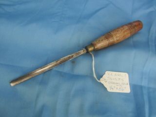 Jb Addis & Sons No 5 Straight Gouge 1/4 Inch Wood Carving Chisel Antique Tool