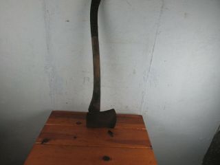 Collins Vintage Axe,  Legitimus Model,  Arm And Hammer 5 - " Wide Blade 29 1/4 " Long