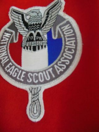 Vintage 1950 ' s wool Boy Scout Red Jacket w.  Eagle & O.  A.  patches 5