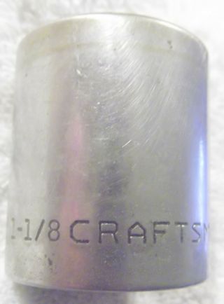 Vintage Craftsman - V - Series Socket 1 - 1/8 " 12 Point 1/2 " Drive Tool