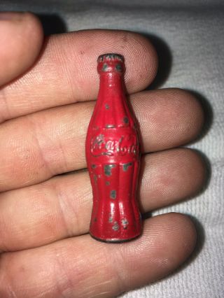 Vintage Cast Iron Miniature Coca Cola Bottle Pencil Sharpener Bavaria Germany