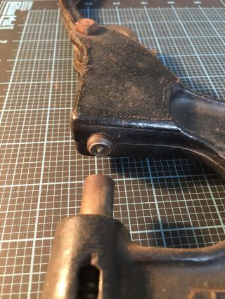 Vintage REX 27 Rivet Press Punch Cast Iron Tool 5