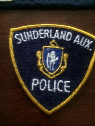 Massachusetts Police - Sunderland Aux Police - Ma Police Patch