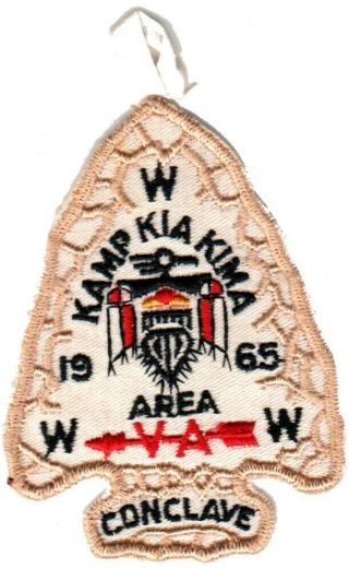 Boy Scouts Oa Conclave Area 5a 1965 Section Bsa Patch Badge