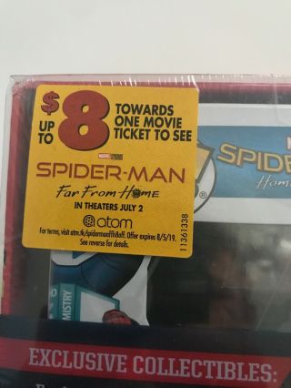 Funko Pop Spider - Man upside down 259 Homecoming Limited Edition Gift Box Blu Ray 8