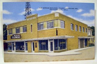 Vintage Linen Postcard - The Morgan Building - Oklahoma City - " Negro District "