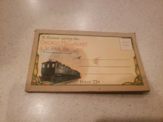 Chicago,  Milwaukee & St.  Paul Railway Scenes Postcards 12 Postcards Montana Etc