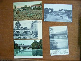 High Falls,  Ny - 5 - Color/b&w Postcards - Unposted/posted - Aqueduct - - Canal