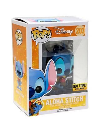 Funko Pop Disney Aloha Stitch Lilo & Stitch Limited Edition Hot Topic Exclusive