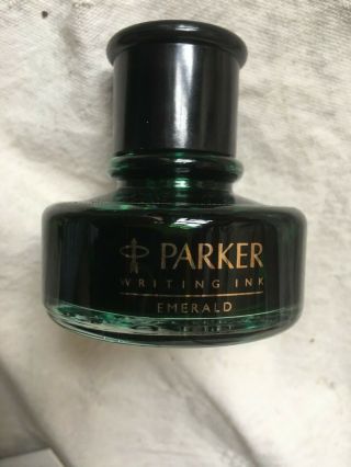 Parker Penman Writing Ink 50ml Bottle Emerald Green Half,  With Box
