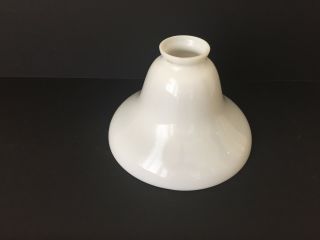 Vintage White Glass Lamp Shade 2 1/4 " Fitter (bc)
