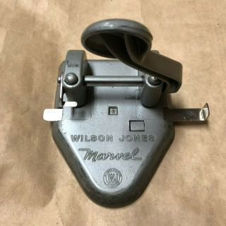 Vintage Wilson Jones Co.  Marvel Two - Hole Punch Made In Usa – Unit W/lock