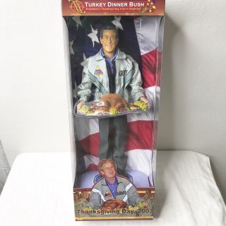President Bush “thanksgiving Dinner Bush” Action Figure Limited Edition Rare