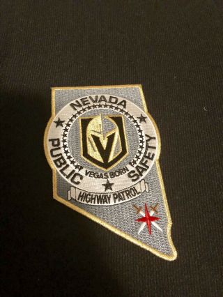 Las Vegas Golden Knights Highway Patrol Police Patch Dps Nevada Public Safety
