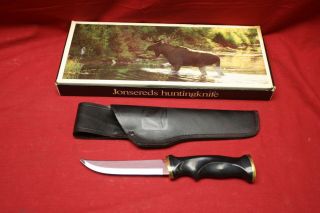 Jonsered Hunting Knife Made In Sweden W/ Box & Sheath