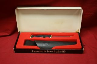 Jonsered Hunting Knife Made In Sweden W/ Box & Sheath 3