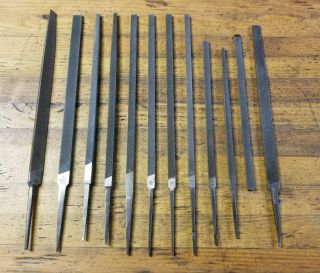 Vintage Metal Machinist Files Milling Rifler Filing Woodworking Blacksmith ☆usa