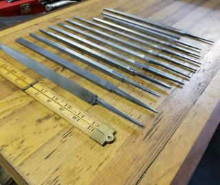 VINTAGE Metal Machinist Files Milling Rifler Filing Woodworking Blacksmith ☆USA 5
