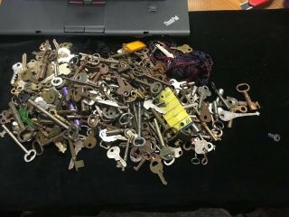 342 Vintage Skeleteon Keys And Car And House Keys Pocket Watch Keys