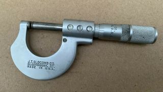 Vintage J.  T.  Slocomb Glastonbury Ct 1 " Micrometer Digital Read Machinist Tool