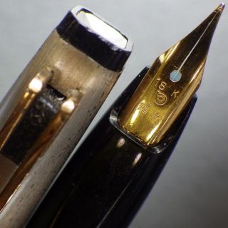 Jet Black Platinum C/c Fountain Pen 18k Gold F Nib Eyedropper Cartridge