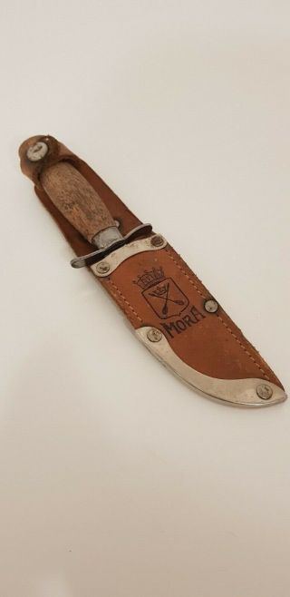 Vintage Sweden Mora Scout Knife Wood Handle Middel 1940´s