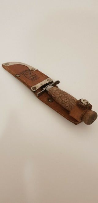 Vintage Sweden Mora Scout Knife Wood Handle middel 1940´s 2