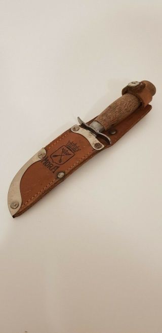 Vintage Sweden Mora Scout Knife Wood Handle middel 1940´s 3